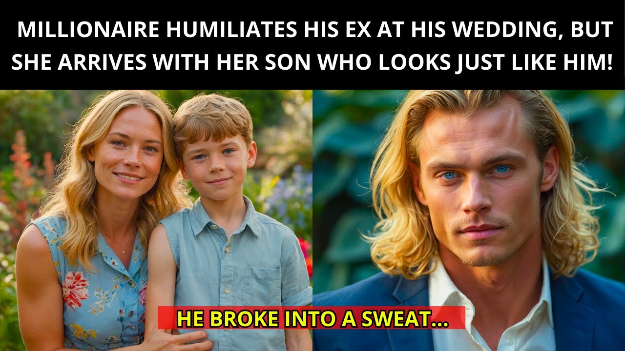 MILLIONAIRE INVITES HIS EX TO HIS WEDDING, BUT SHE ARRIVES WITH A BOY WHO LOOKS JUST LIKE HIM...