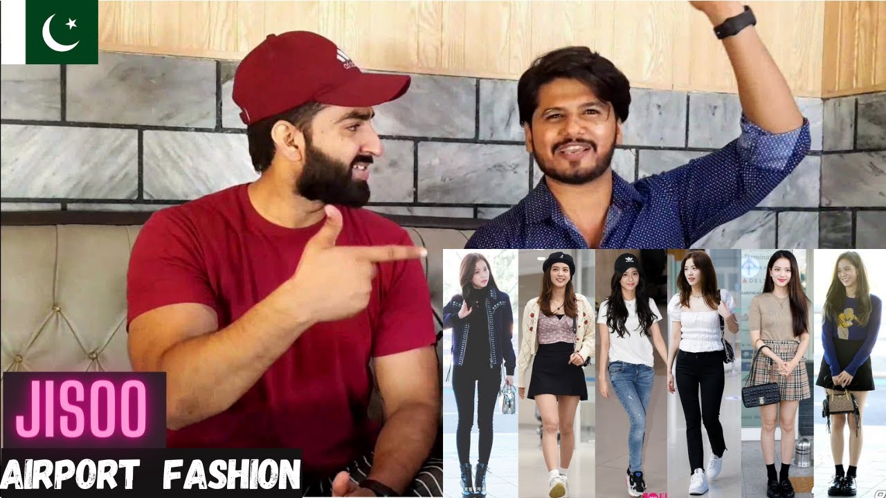 Pakistani react on Top 23 jisoo airport fashion and style