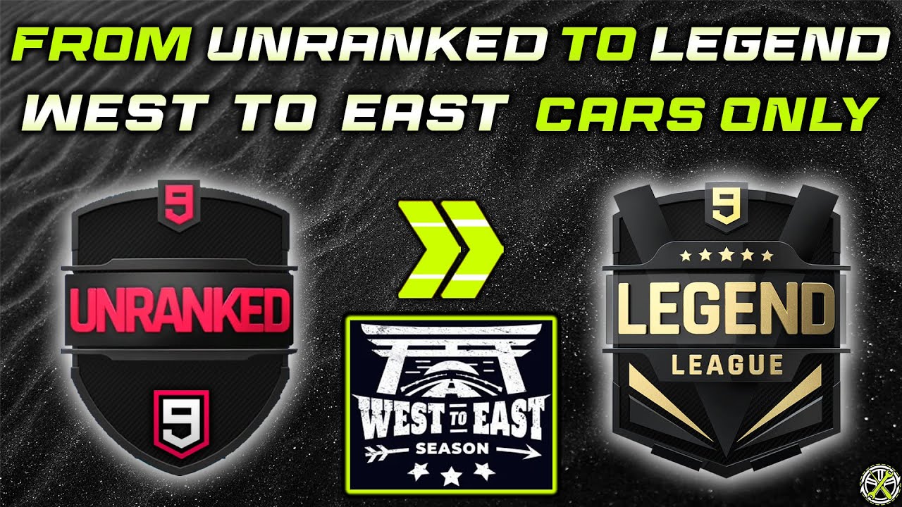 Asphalt 9 | WEST to EAST cars ONLY | From UNRANKED to LEGEND LEAGUE