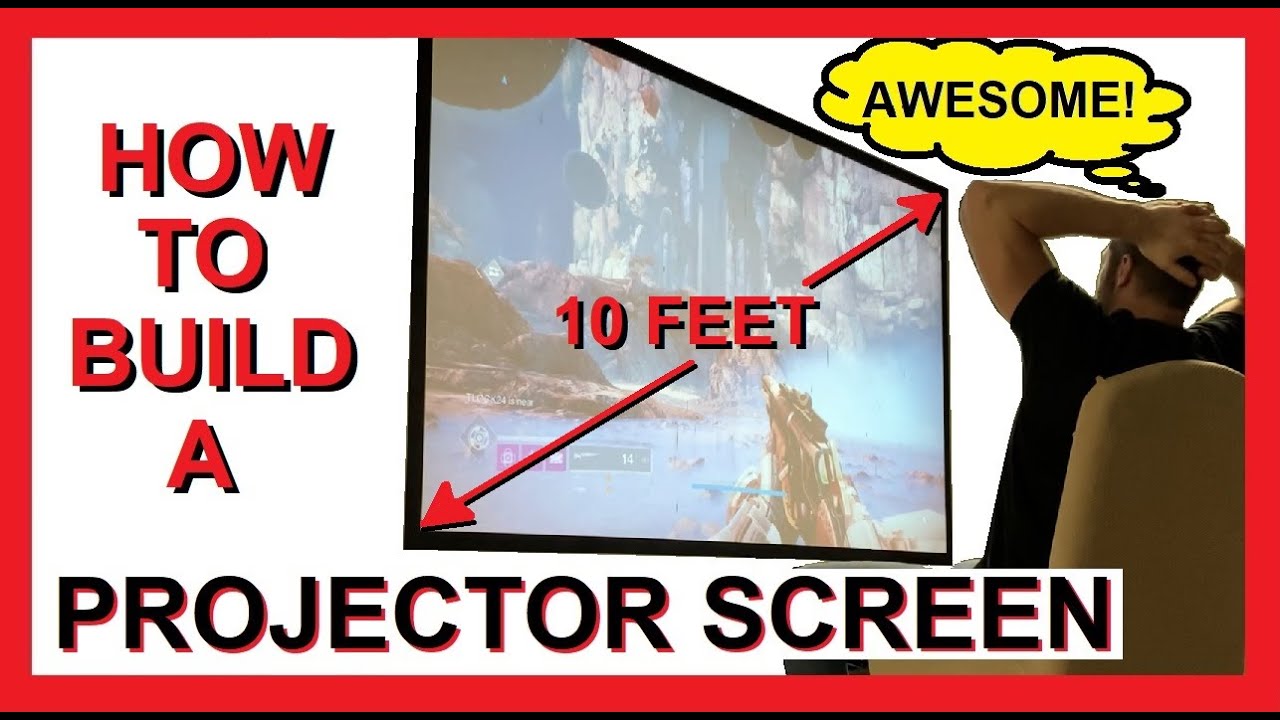 Как сделать проекционный экран своими руками — просто, недорого, качественно, с покраской — полно...