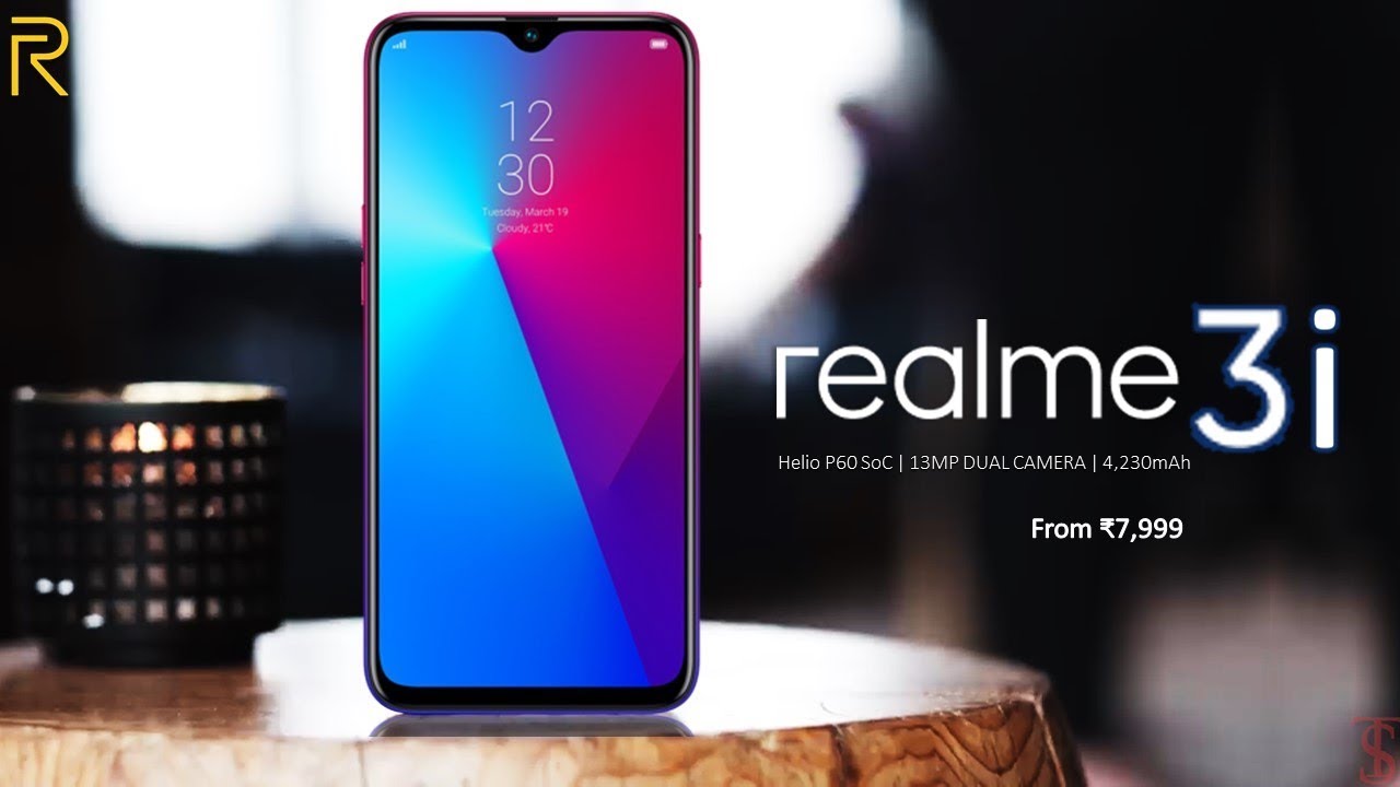 Realme 3i Price, Official Look, Specifications, Camera, Features and Sales Details