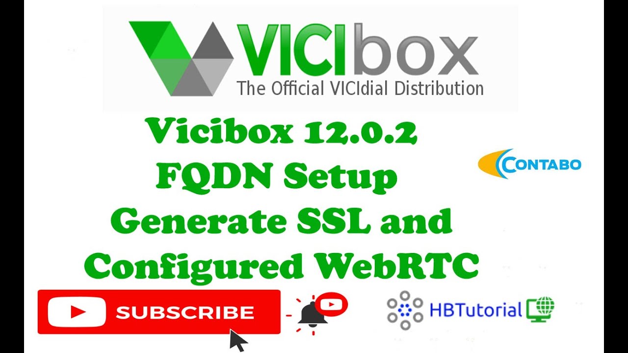 VICIdial ViciBox 12.0.2 Complete Setup | FQDN Domain & WebRTC Configuration Tutorial