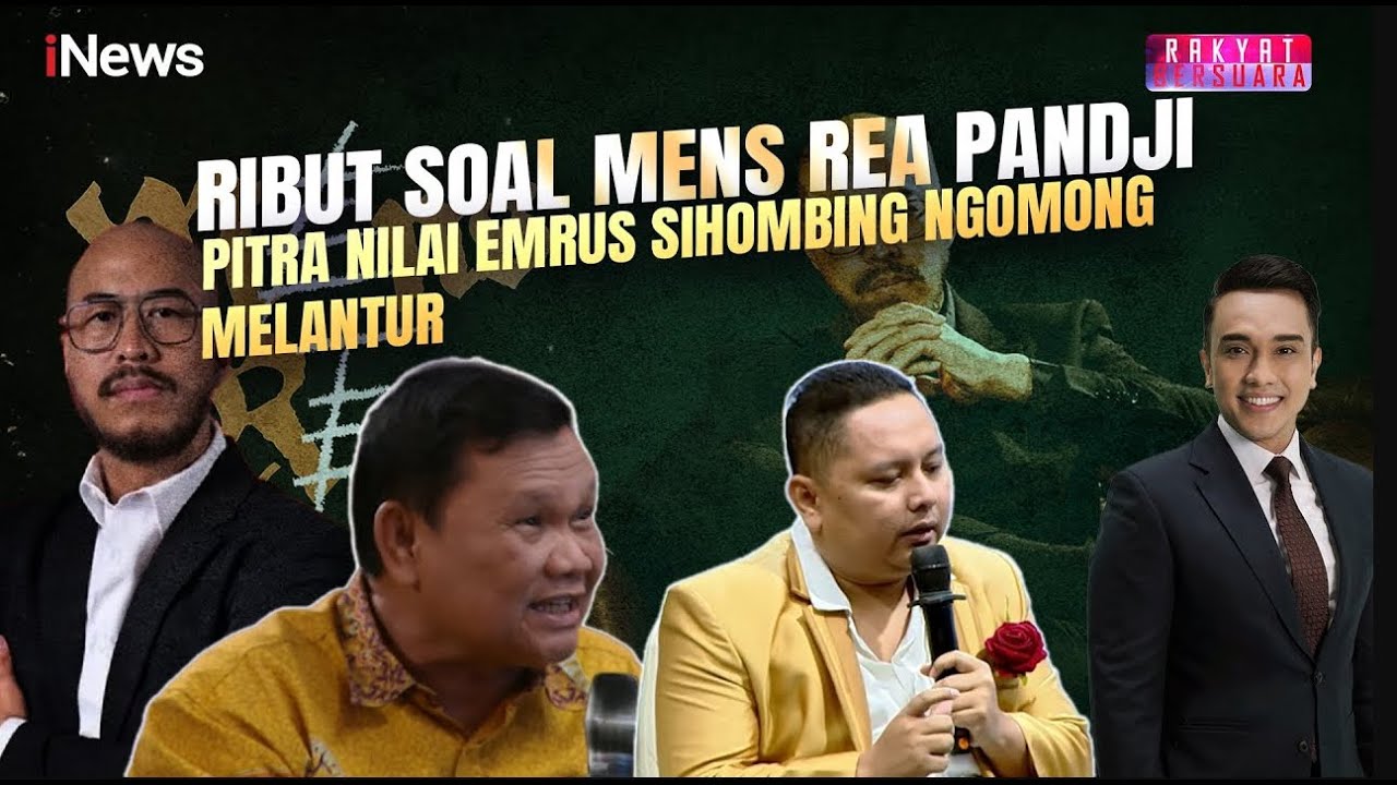 Sentil Pemerintah Soal Kebenaran Mens Reai, Emrus Sihombing Disentil Pitra  Udah Ngalor Ngidul