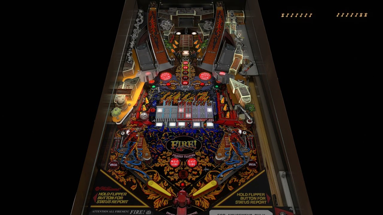 Fire! (Williams 1987) - Gedankekojote97  - Visual Pinball X -  Multiball and extra ball!