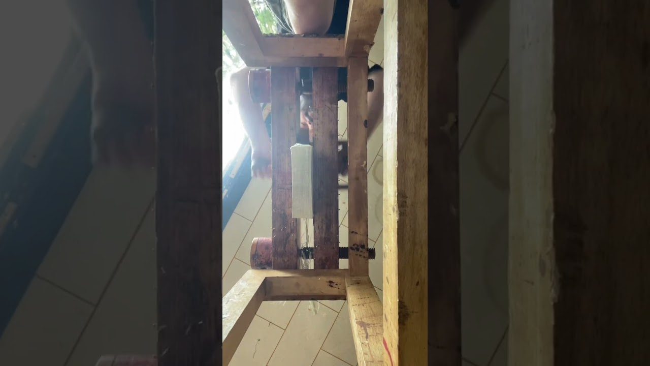 Trimming edges of a book.