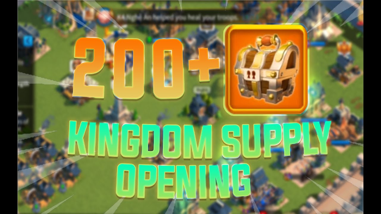 RoK - 200+ Kingdom Supply Chest opening - Stage 1 Eve of the Crusade - Quick Video Fun - I shaved?