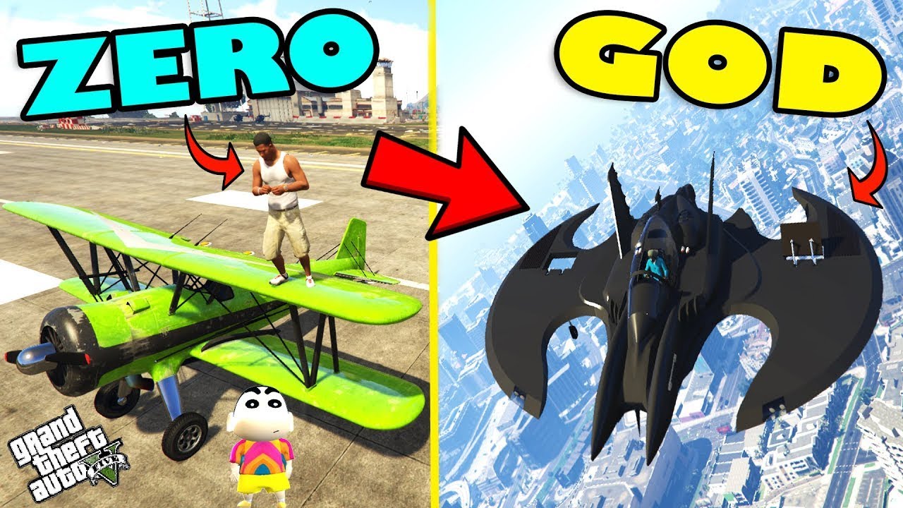 Franklin Transforming ZERO To GOD SUPER PLANE Through Magical Portal In GTA 5 !