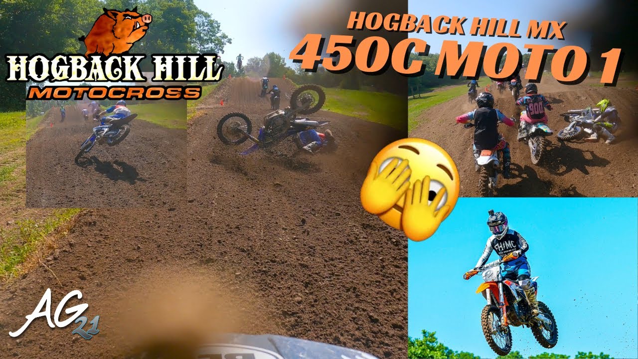 SWITCHED TO KTM? + BIG CRASH | Hogback Hill/Palmrya MX | 450C Moto 1 | 7/23/23