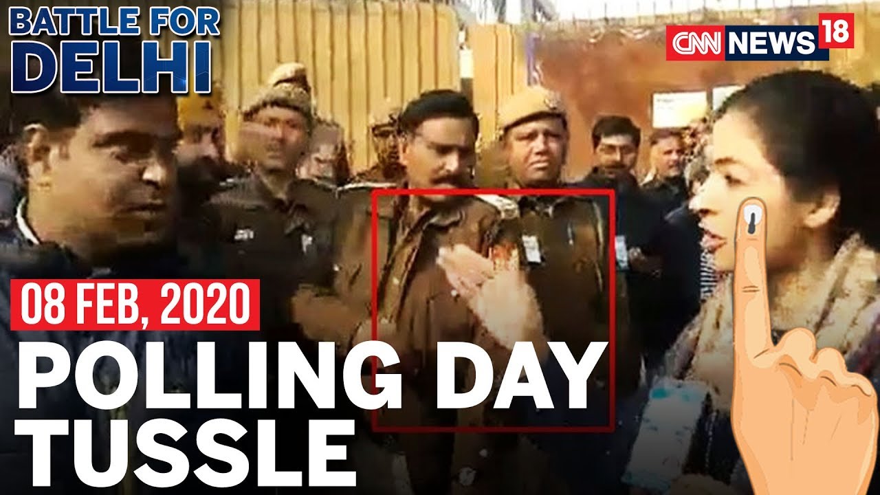 Delhi Polls 2020: Alka Lamba Gets Into Tussle With AAP Worker, Attempts To Slap Him | CNN News18