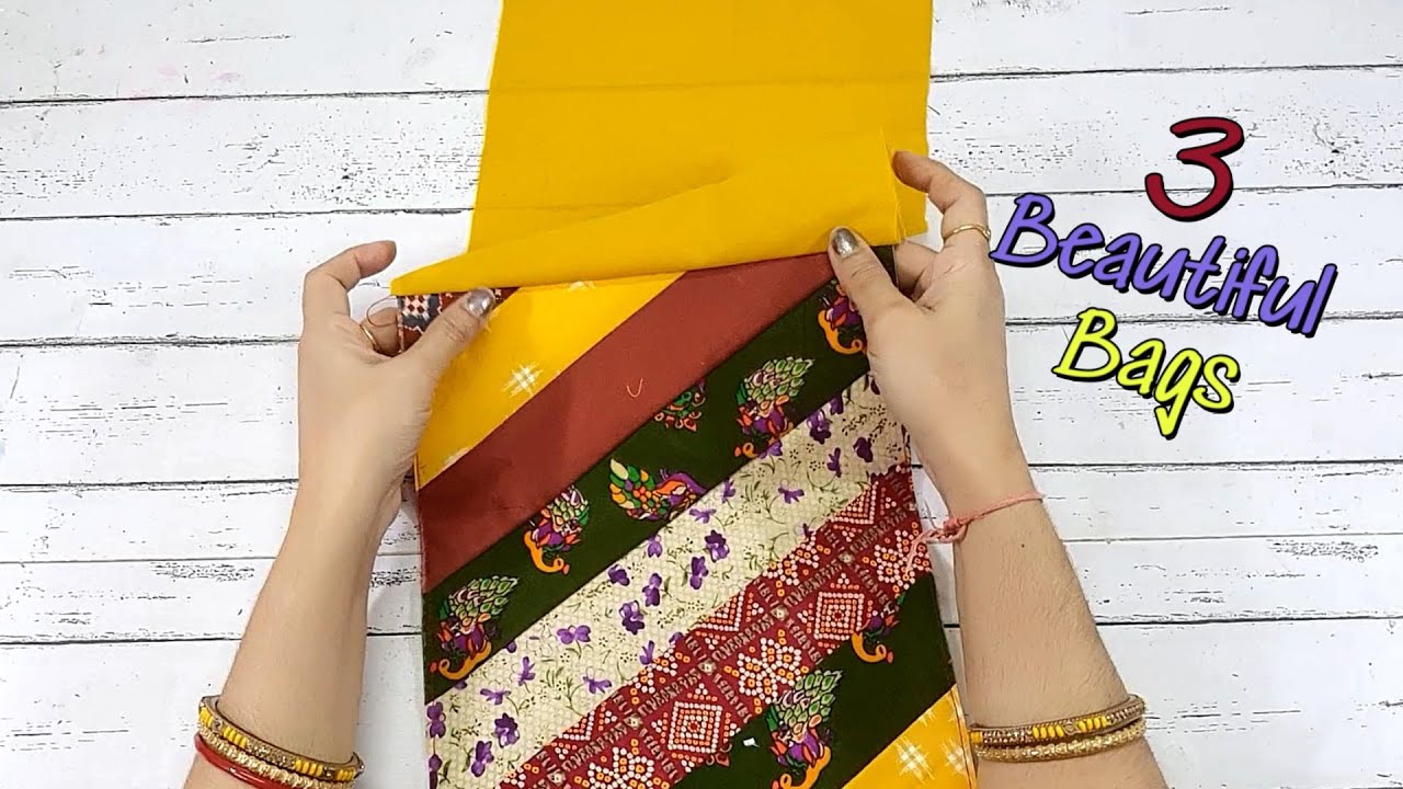 3 Quick and Easy To Make Mini Useful Bags To Do At Home