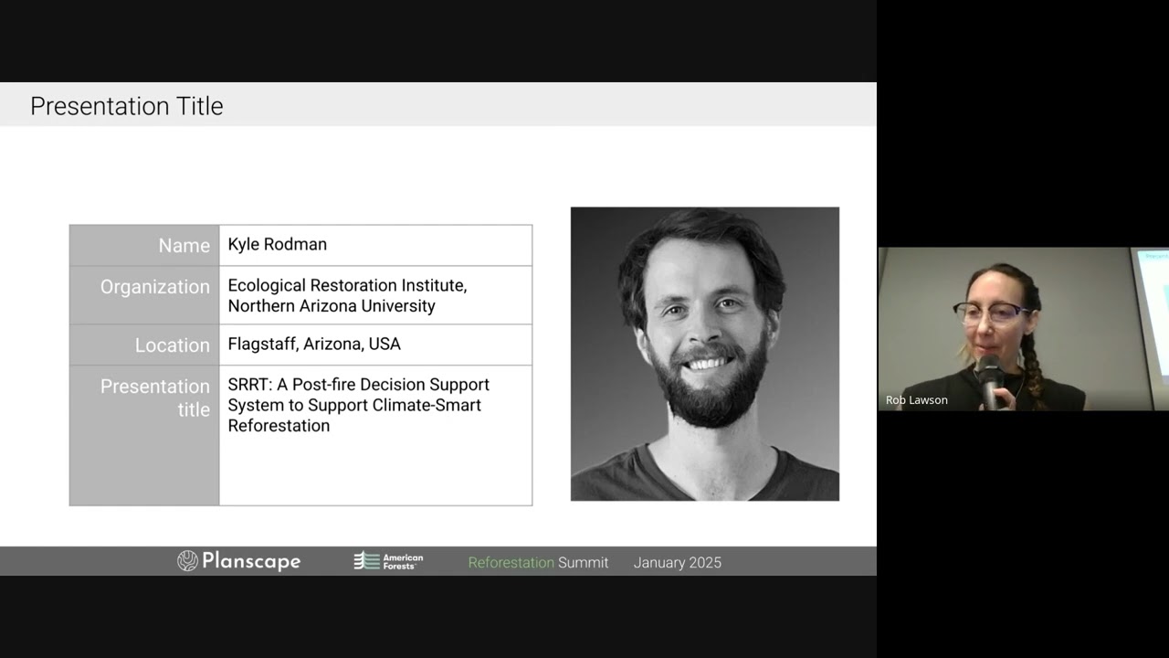 Reforestation Summit  1  Management Support Tools