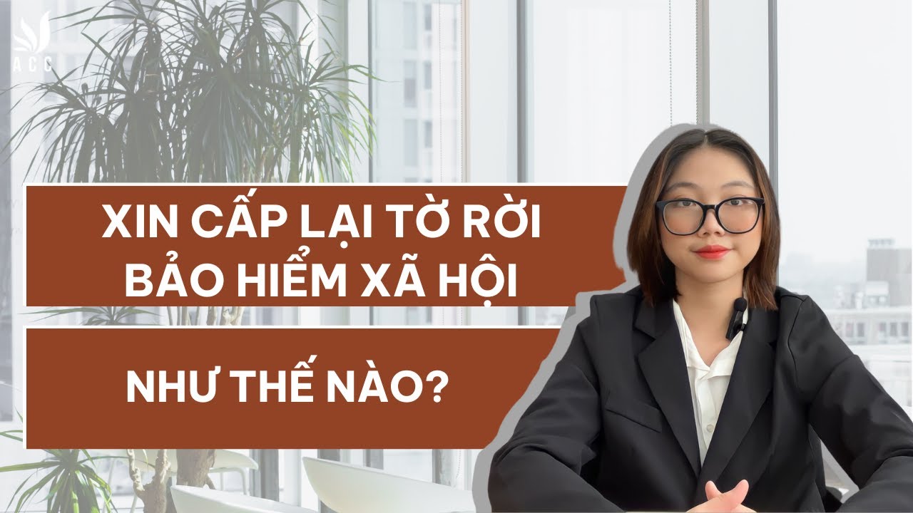 Xin Cấp Lại Tờ Rời Bảo Hiểm Xã Hội như thế nào?