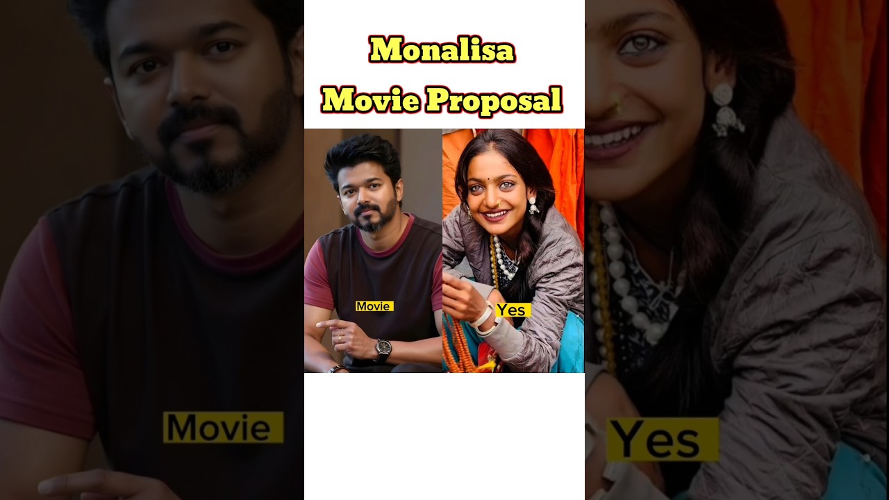 Viral Monalisa Movie Proposal In Telugu Actors #shorts #monalisa #thalapathyvijay #prabhas #viral