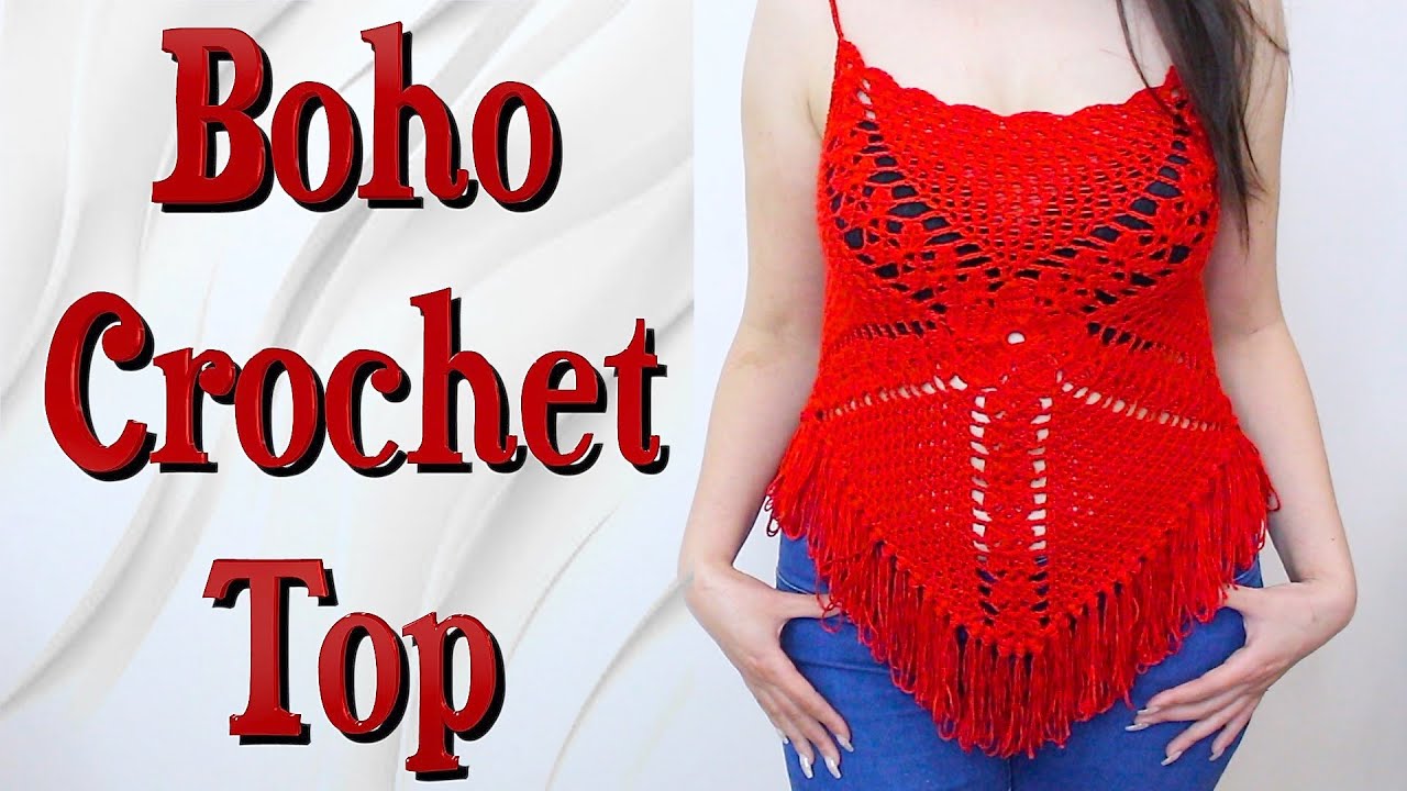 🇺🇸  DIY : How to Crochet Rose Boho Festival Crochet Top Tutorial- Beginners Friendly l Mimi's Makeup