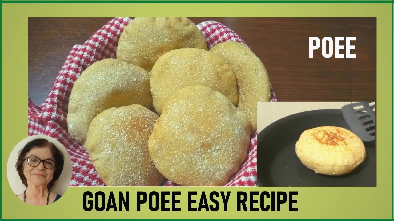 Poee / Goan Poee Easy Recipe | With, W/O Oven/ Poi Bread | Pita Bread With Whole Wheat