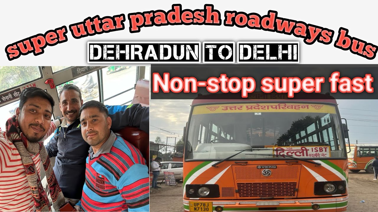 Dehradun to delhi !!Super-fast !! Non-stop UP Roadways bus!#vlogs #viral #youtube #travel