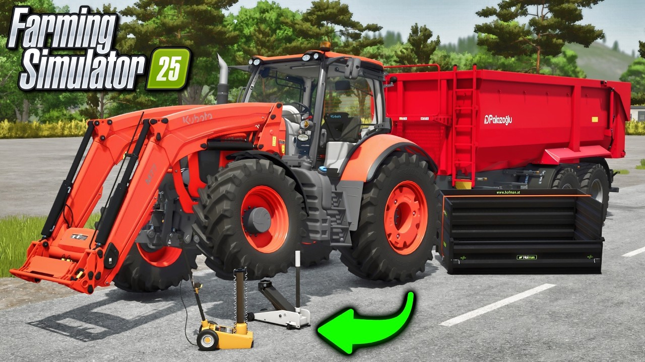 Новые моды &mdash; Рабочие домкраты, Kubota M7, Porcupine Mtn и Мод-бинго! | Farming Simulator 25