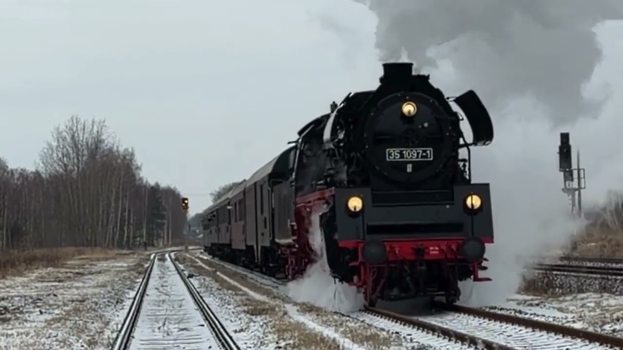 Winterdampf Scheineinfahrt