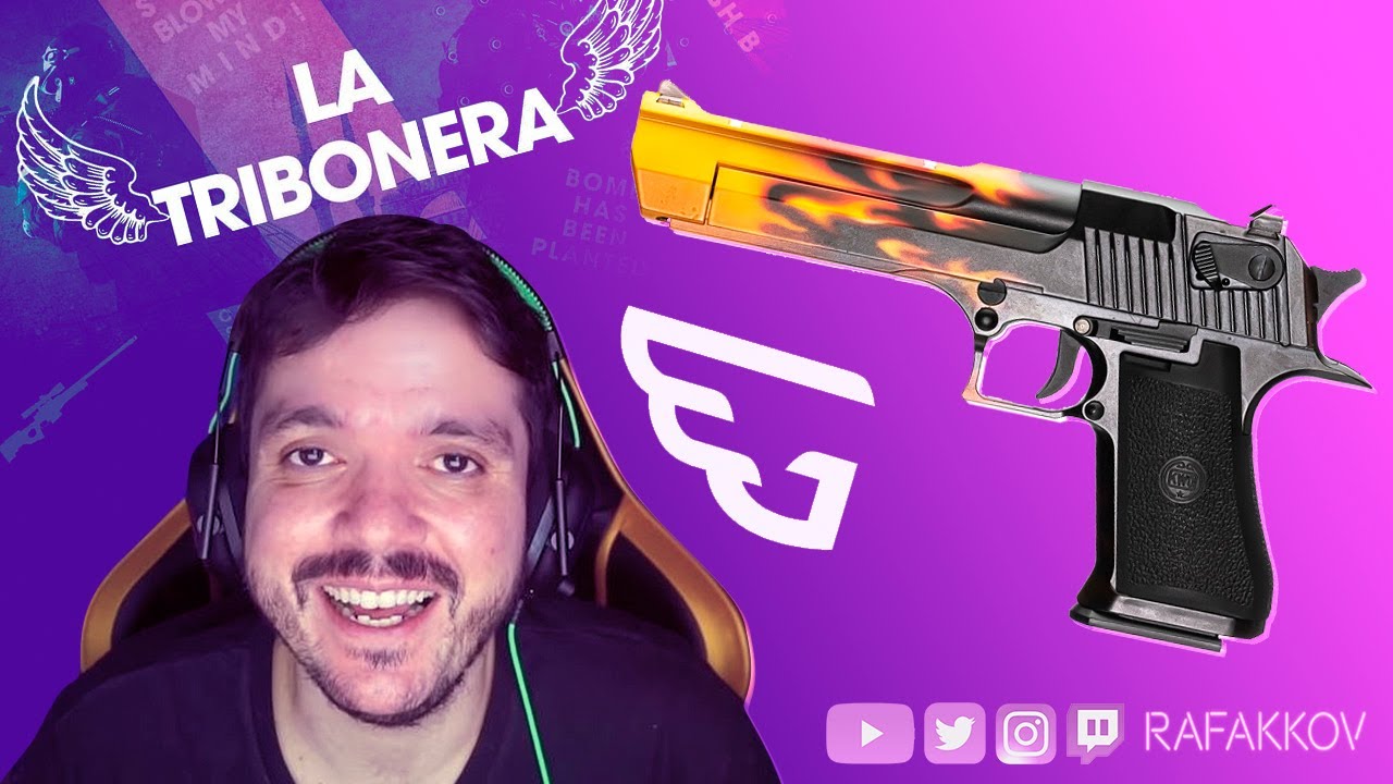 Desert Eagle Blaze do Gaules pintada em live #rafakkov #gaules #latribonera (#002)