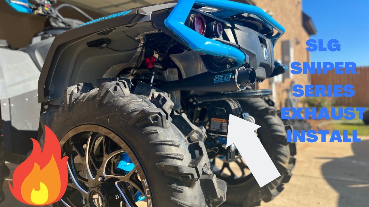SLG SNIPER SERIES EXHAUST INSTALL ON CAN AM OUTLANDER !!!
