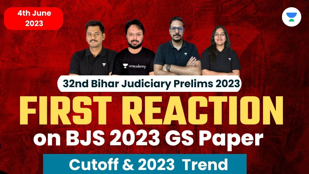 First Reaction on Bihar Judiciary 2023 GS Paper 1 | Cutoff & 2023 Trend  |&nbsp;Judiciary&nbsp;World