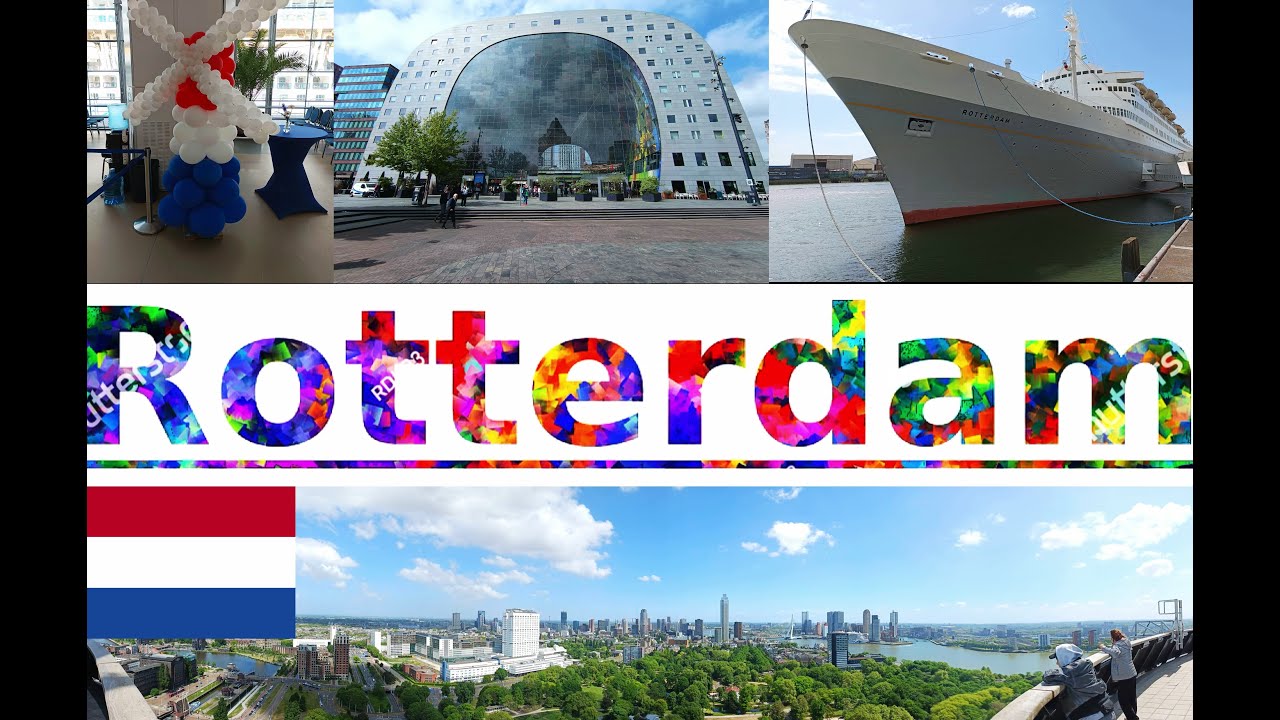4K AIDAperla Meine Kreuzfahrt in die Metropolen - Meine große zu Fuß Tour durch Rotterdam 15.05.2025