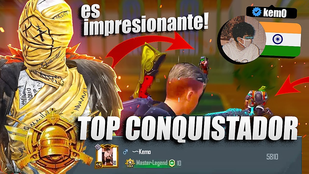 REACCIÓN Análisis al CONQUISTADOR #1 del MUNDO de PUBG Mobile 🔥 ¡Streamers lo acusan de HACKER!