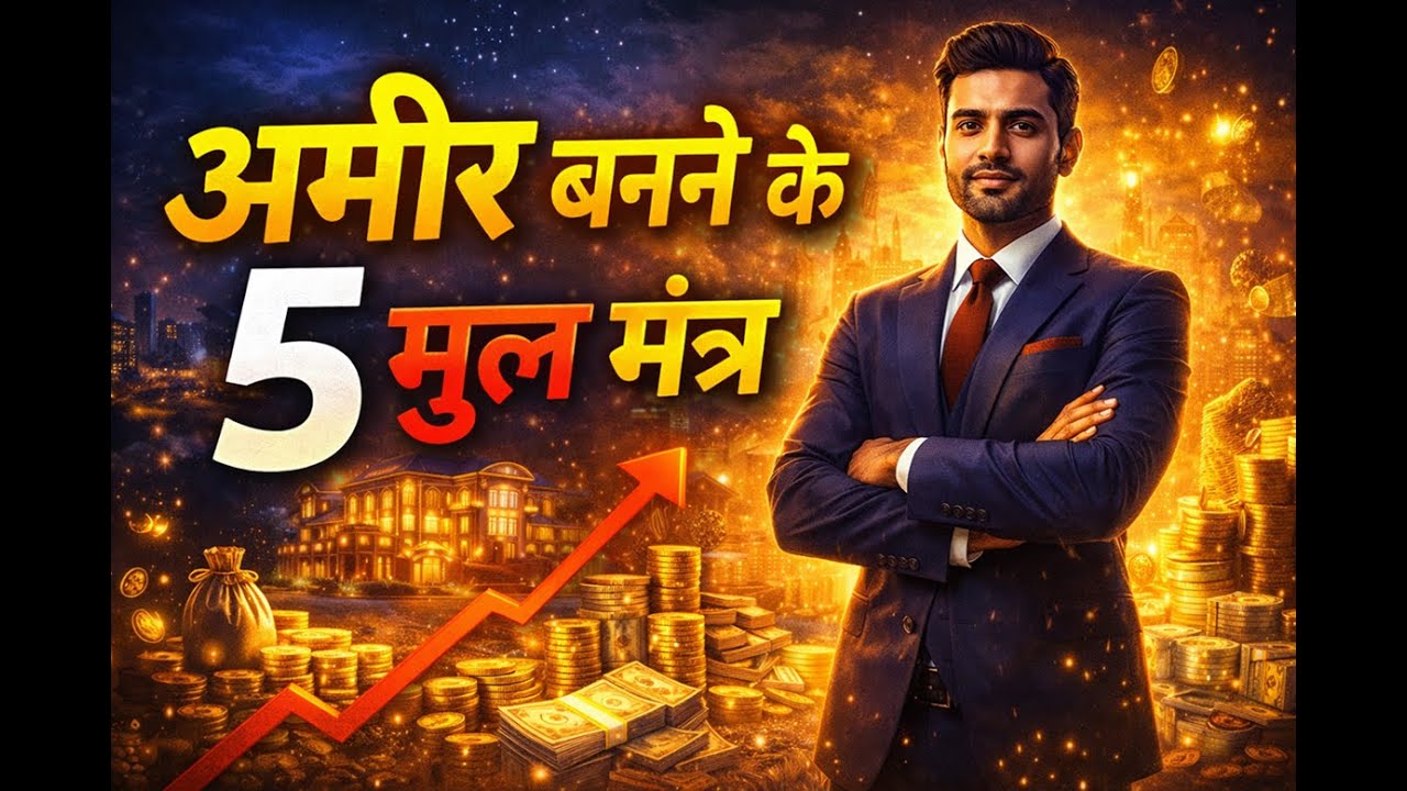 अमीर बनने के 5 मूल मंत्र | जो स्कूल कभी नहीं सिखाता | Motivation Story