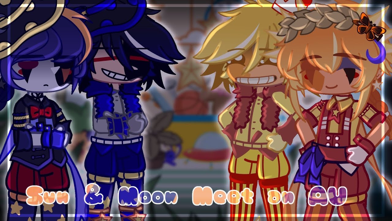 Sun & Moon Meet an AU // Security Breach // Gacha FNaF //