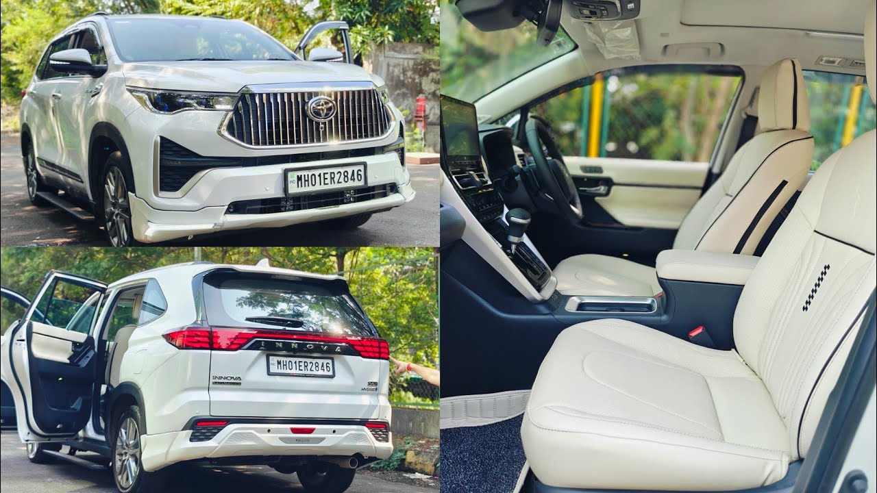 INNOVA HYCROSS WITH BULLET HEADLIGHT,MODELLISTA BODYKIT,VENTILATED SEATS & ALPHARD TAILLAMP