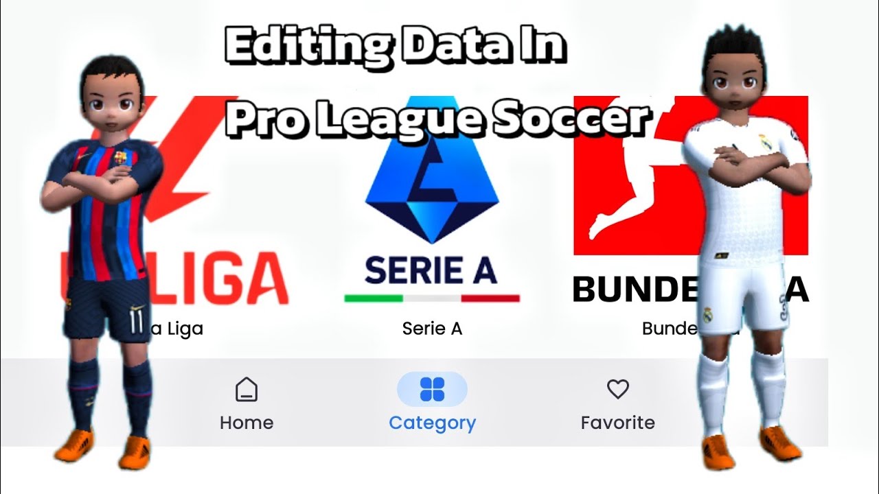 Pro League Soccer Data Editing 