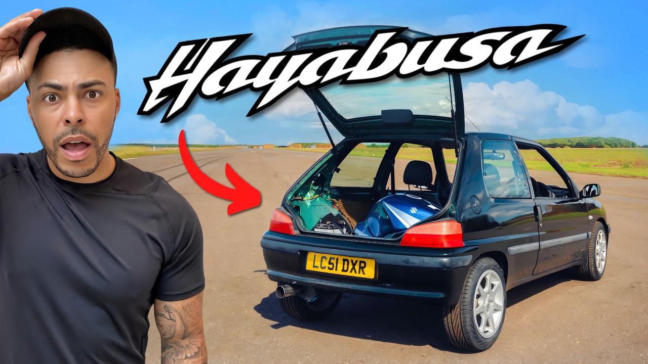HE PUT A SUPERBIKE ENGINE IN A £500 PEUGEOT 106..