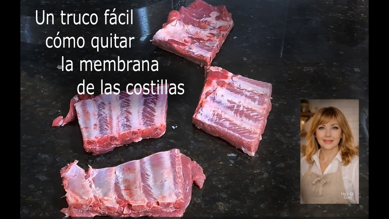 Un truco fácil cómo quitar la membrana de las costillas
