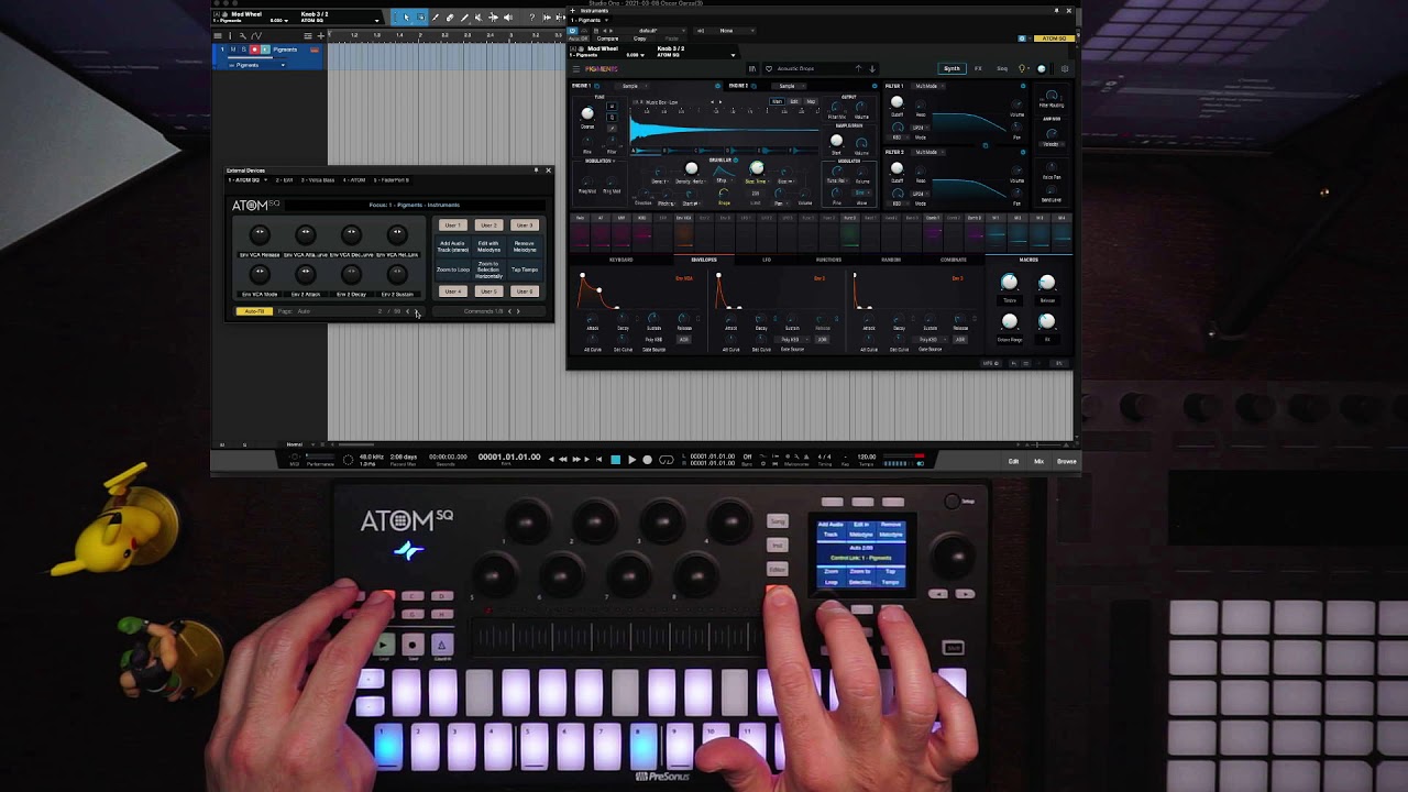 ATOM SQ X Studio One 5.2 - Finally, more than 8 knobs!