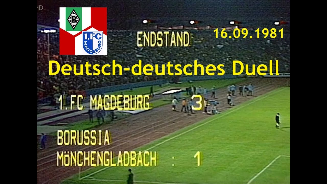 UEFA-Cup 1981 1.FC Magdeburg - Borussia M.glabach UEFA-Cup 16.09.1981 Hin- und Rückspiel