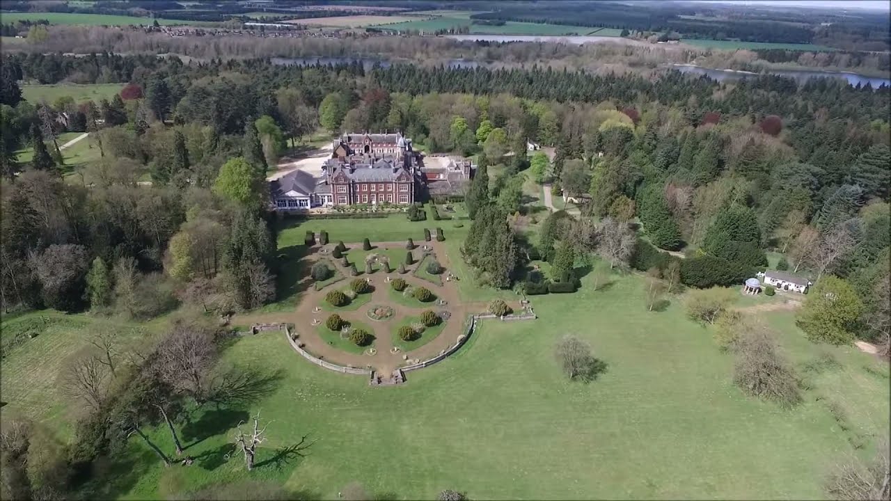 Lynford Hall from the air - DJI Phantom P3 Adv.