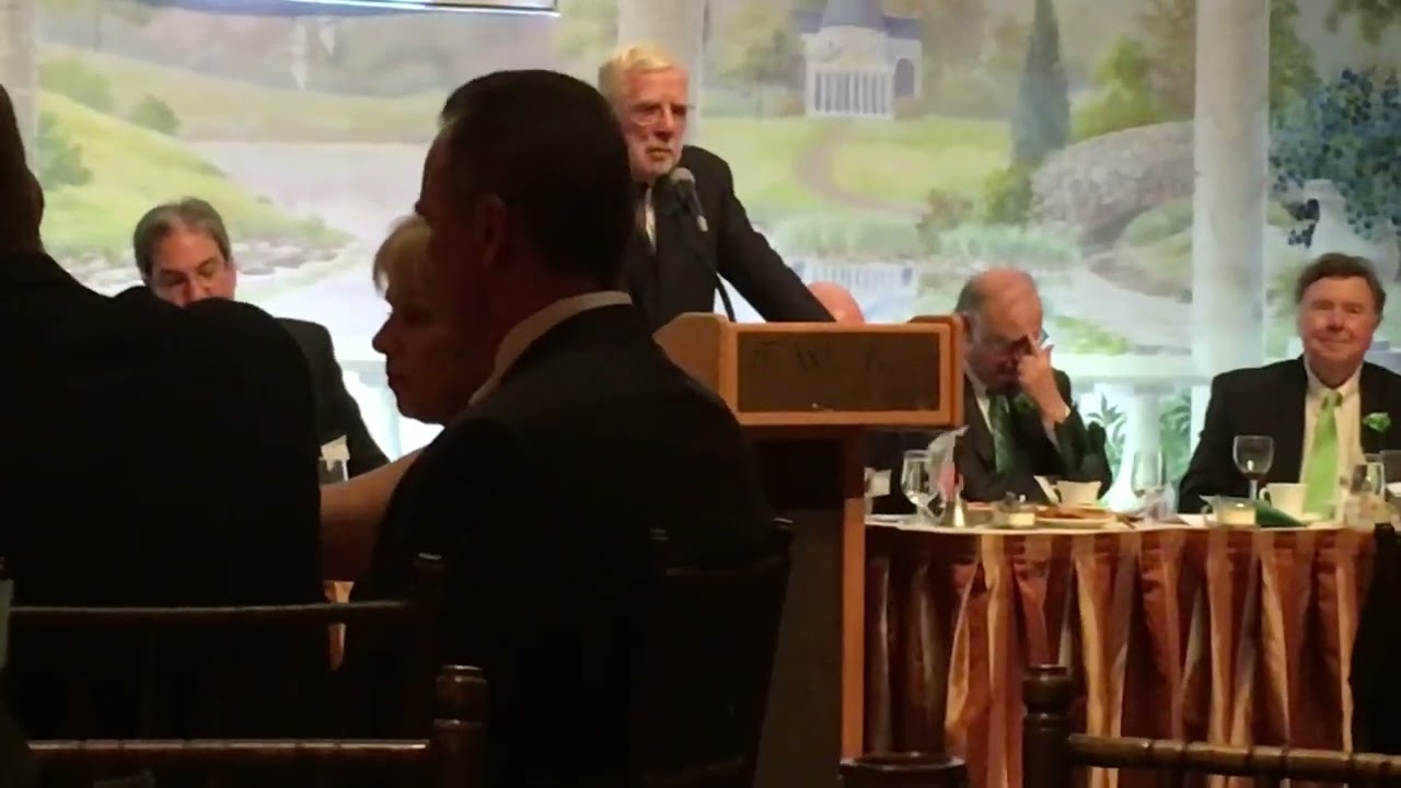 Gerry Connell speaks at The State Street Debating Society dinner