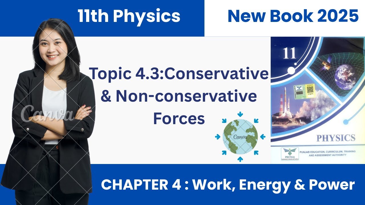 11 Class Physics New Book 2025 | Conservative & Non-conservative Forces | CH 4 Work Energy and Power