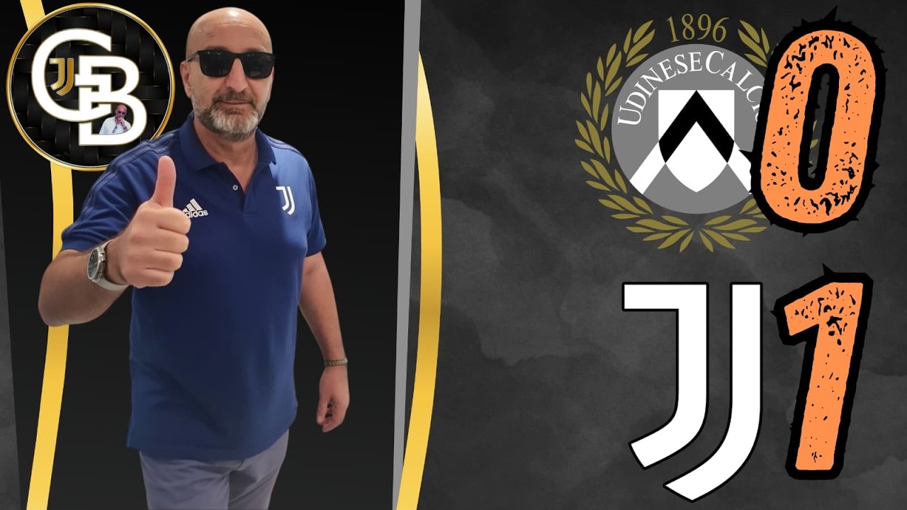 UDINESE JUVENTUS 0A1! TRE PUNTI FONDAMENTALI!  BRAVI RAGAZZI! 