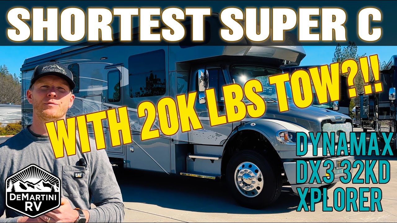 САМАЯ КОРОТКАЯ буксировка Super C 20 тыс. фунтов! Автодом Dynamax DX3 Super C 2024 года выпуска 3...