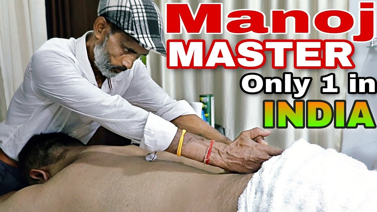 First Time Manoj Master Back massage & Cracking - Indian Legendary Barber (ASMR Show)
