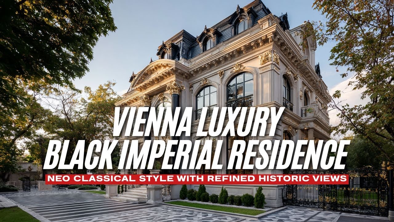 Vienna Luxury Black Imperial Residence in Neo Classical Style with Refined Historic Views