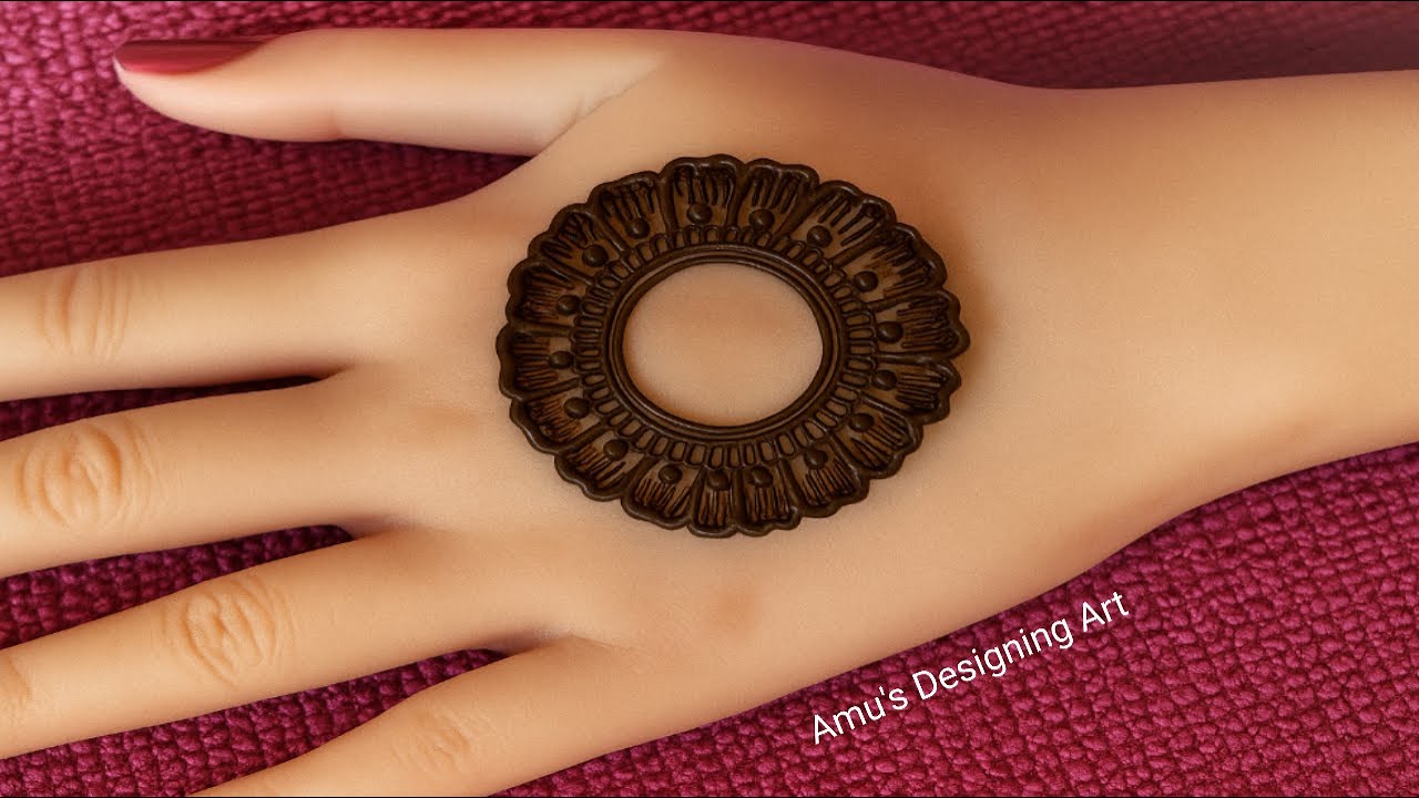 Teej Special Mehndi Design Back hand 2025 | Gol Tikki Mehndi | Mehandi Ki Design Flower | Mehndi