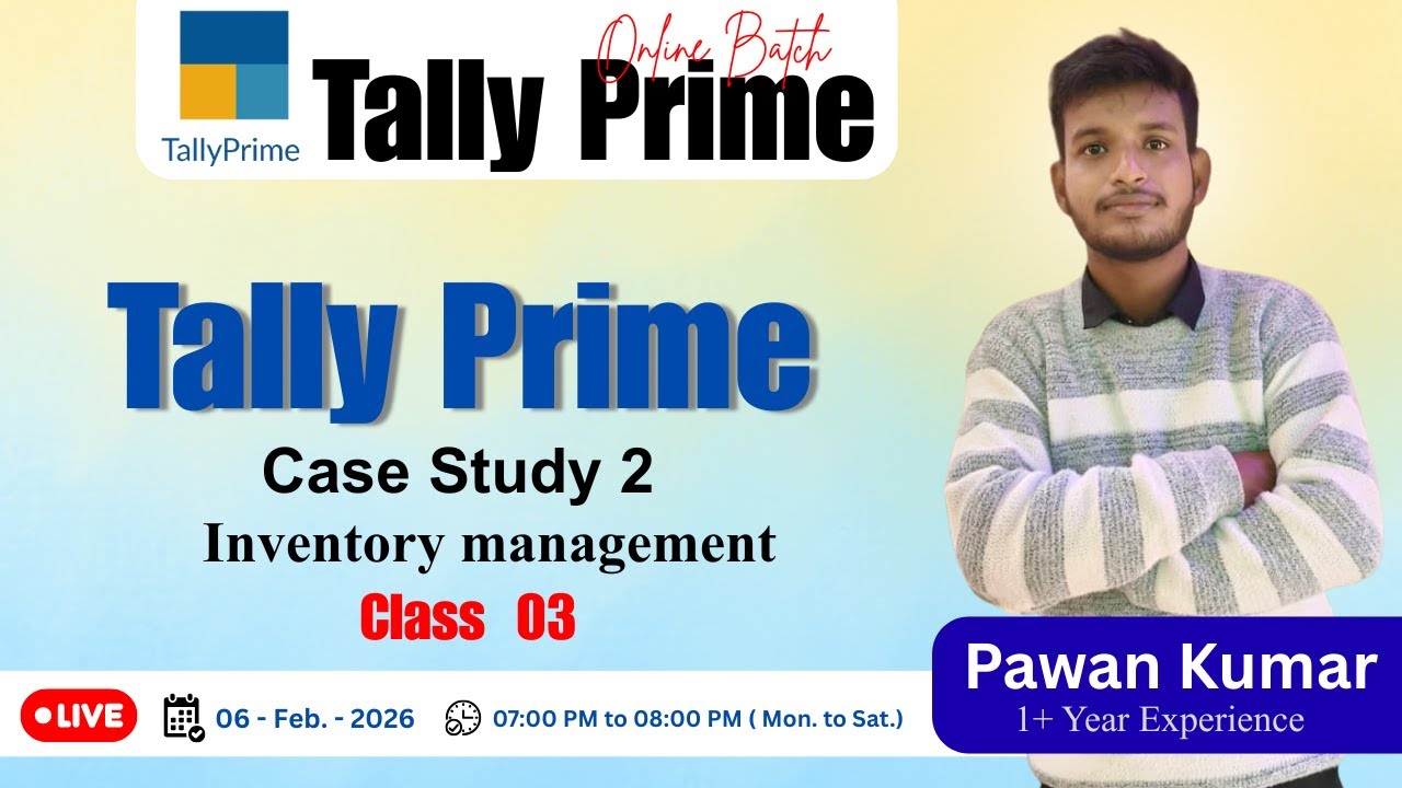 Tally Prime Inventory Management | Case Study 2 | Class 03 | Hindi Class by Pawan Sir