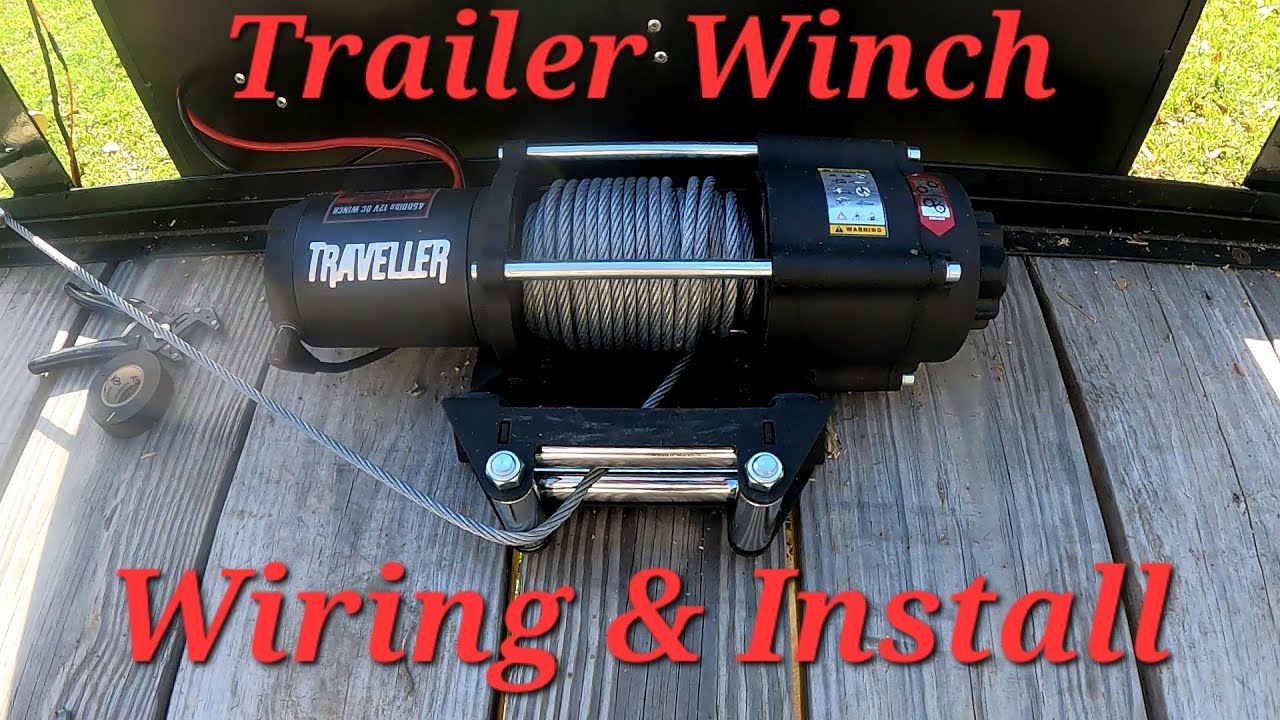 How to mount a winch! NEW Traveller and toolbox on my Big Tex 20 foot Trailer.
