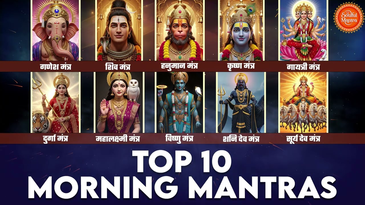 10 Morning Mantras - The sacred Hindu mantras help remove negativity, bring success