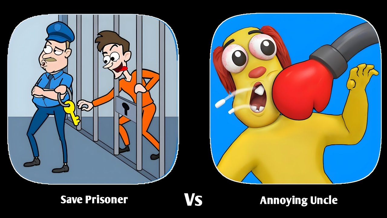 Save Prisoner Vs Scary Annoying Uncle - iOS Android Gameplay Walkthrough 