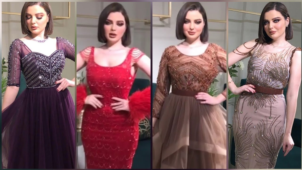 فساتين سهرة فخمة وجذابة من أجمل التصاميم لأفضل المصممين فساتين سوارية
