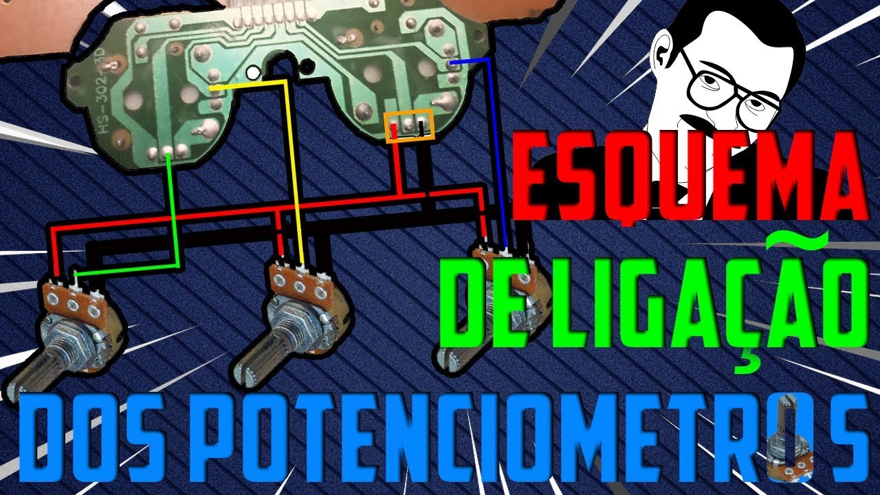 Como ligar os Potenciômetros na placa Joystick+Esquema de Ligações-Tira Duvidas