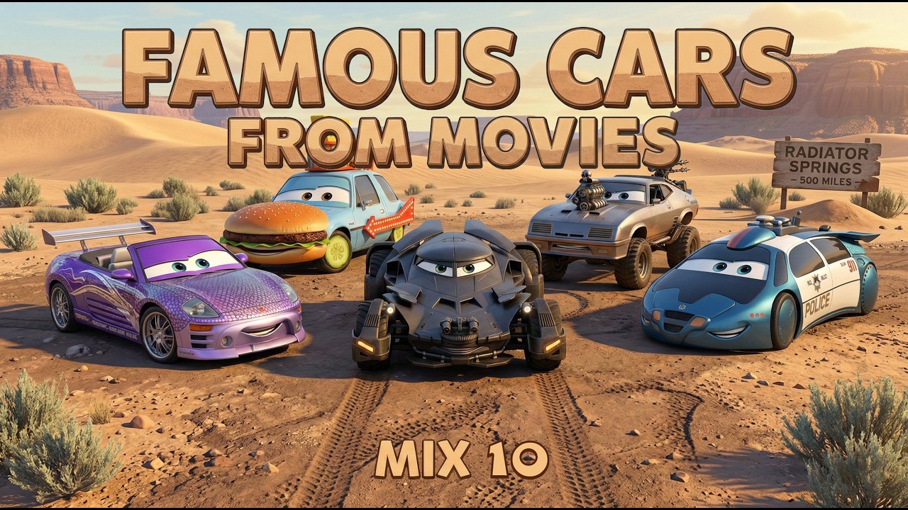 Famous Cars from Movies Mix 10